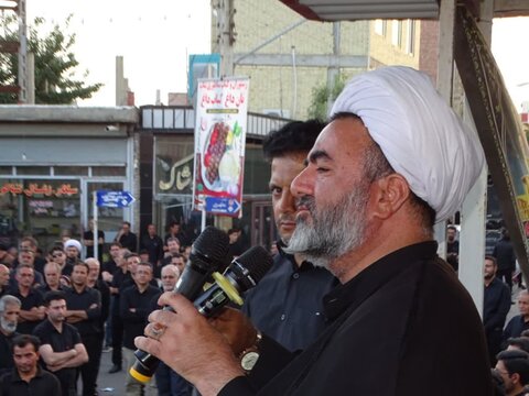 تصاویر/ عزاداری مردم شهرستان چهاربرج درعصر تاسوعا