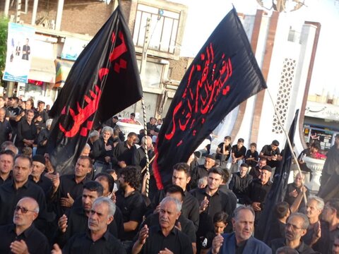 تصاویر/ عزاداری مردم شهرستان چهاربرج درعصر تاسوعا