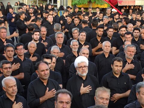 تصاویر/ عزاداری مردم شهرستان چهاربرج درعصر تاسوعا