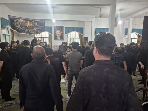 تصاویر/مراسم تاسوعای حسینی در روستای خنب کاشان