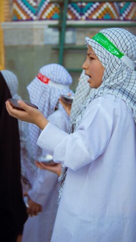 تصاویر/سوگواره هیئت سقایی (العطش) در حرم مطهر پیام‌آور واقعه عاشورا به ایران،