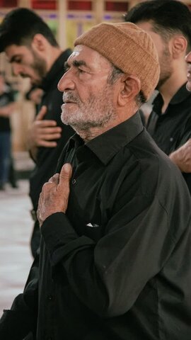 تصاویر/ مراسم عزاداری تاسوعای حسینی در آستان مقدس حضرت محمد هلال بن علی (ع)آران وبیدگل