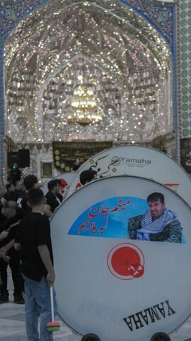 تصاویر/ مراسم عزاداری تاسوعای حسینی در آستان مقدس حضرت محمد هلال بن علی (ع)آران وبیدگل