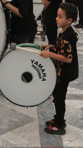 تصاویر/ مراسم عزاداری تاسوعای حسینی در آستان مقدس حضرت محمد هلال بن علی (ع)آران وبیدگل