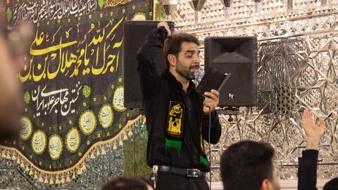 تصاویر/ مراسم عزاداری تاسوعای حسینی در آستان مقدس حضرت محمد هلال بن علی (ع)آران وبیدگل