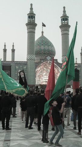 تصاویر/ مراسم عزاداری تاسوعای حسینی در آستان مقدس حضرت محمد هلال بن علی (ع)آران وبیدگل