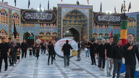 تصاویر/ مراسم عزاداری تاسوعای حسینی در آستان مقدس حضرت محمد هلال بن علی (ع)آران وبیدگل