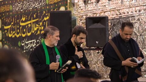 تصاویر/ مراسم عزاداری تاسوعای حسینی در آستان مقدس حضرت محمد هلال بن علی (ع)آران وبیدگل