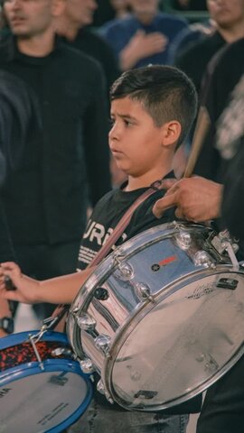 تصاویر/ مراسم عزاداری تاسوعای حسینی در آستان مقدس حضرت محمد هلال بن علی (ع)آران وبیدگل