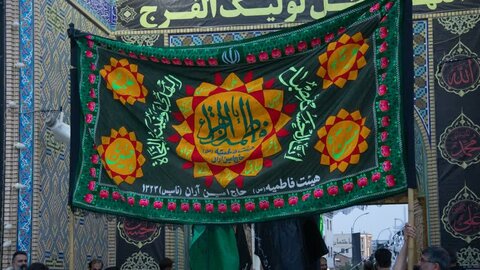 تصاویر/ مراسم عزاداری تاسوعای حسینی در آستان مقدس حضرت محمد هلال بن علی (ع)آران وبیدگل