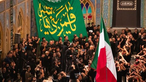 تصاویر/عزاداری هیئت ابوالفضلی دهنو شب عاشورای حسینی در هلال بن علی (ع)