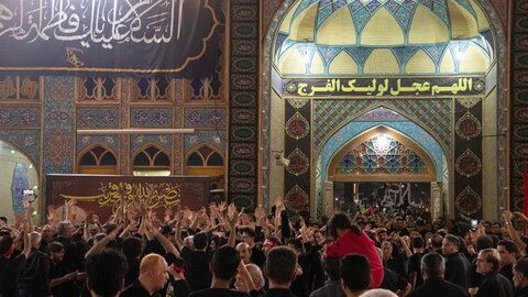 تصاویر/عزاداری هیئت ابوالفضلی دهنو شب عاشورای حسینی در هلال بن علی (ع)