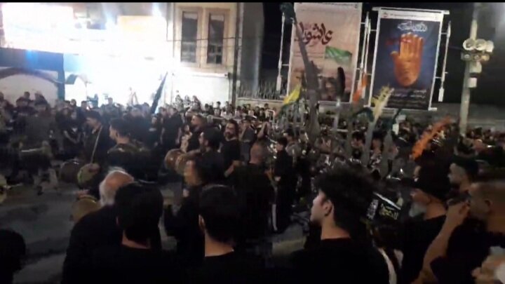 فیلم| عزاداری شب تاسوعای حسینی در ایلام