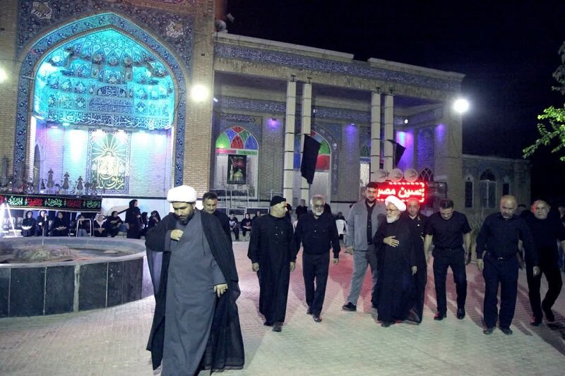 حضور امام جمعه کرمانشاه در هیئت‌های عزاداری+تصاویر