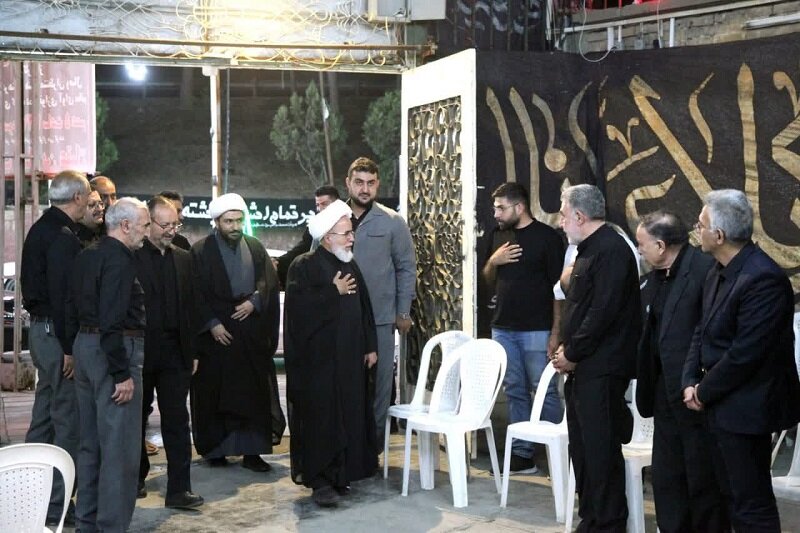 حضور امام جمعه کرمانشاه در هیئت‌های عزاداری+تصاویر