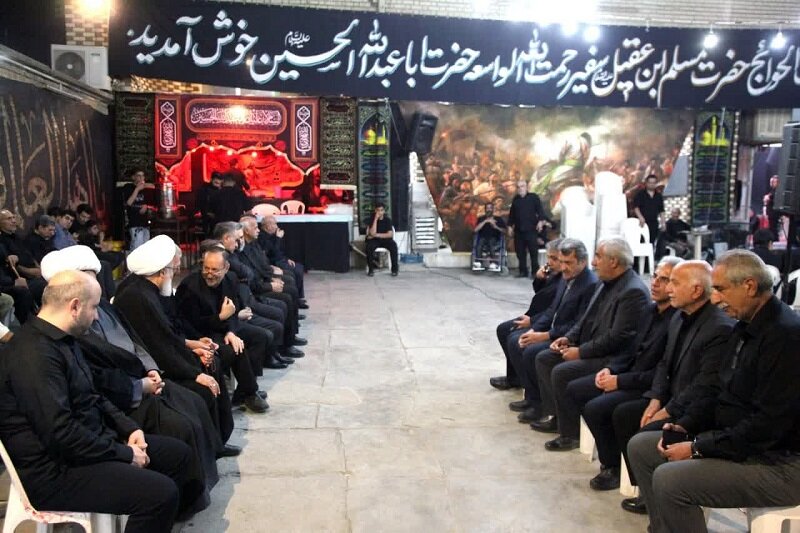 حضور امام جمعه کرمانشاه در هیئتهای عزاداری+تصاویر