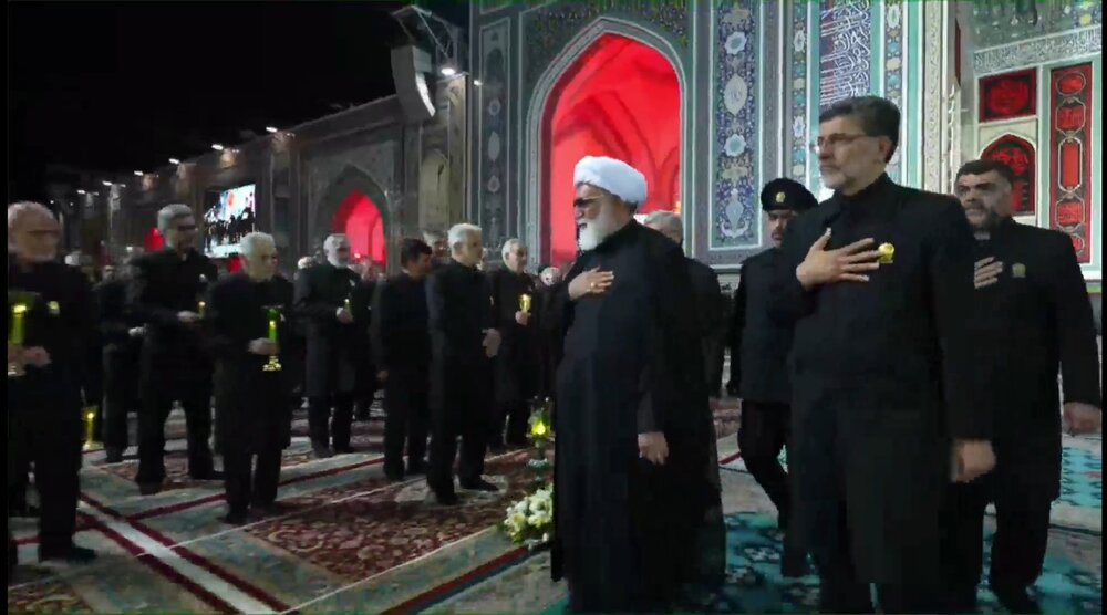 مراسم آیین خطبه خوانی شب عاشورای حسینی