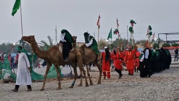 تصاویر/ اجراهای گروه تعزیه رهروان زینبی در جنوب استان کرمان