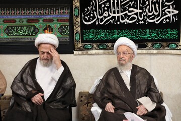 تصاویر/ مراسم عزاداری روز عاشورا در بیوت مراجع