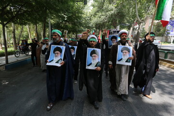 تصاویر / قافله عزا و حماسه رزمندگان اسلام اصفهان در روز عاشورای حسینی