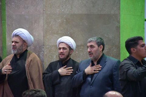 تصاویر/ مراسم عصر تاسوعای حسینی محرم الحرام در تپه شهدای گمنام خوی