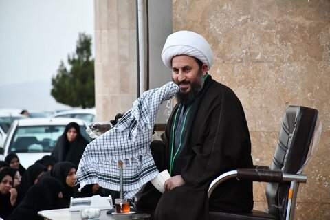 تصاویر/ مراسم عصر تاسوعای حسینی محرم الحرام در تپه شهدای گمنام خوی