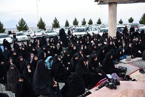 تصاویر/ مراسم عصر تاسوعای حسینی محرم الحرام در تپه شهدای گمنام خوی