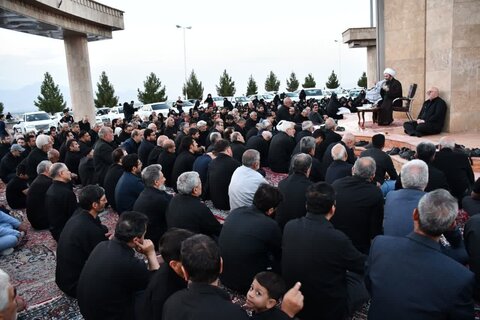 تصاویر/ مراسم عصر تاسوعای حسینی محرم الحرام در تپه شهدای گمنام خوی