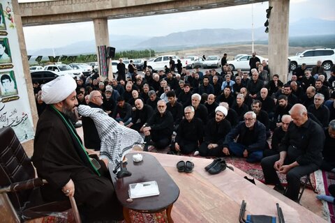 تصاویر/ مراسم عصر تاسوعای حسینی محرم الحرام در تپه شهدای گمنام خوی