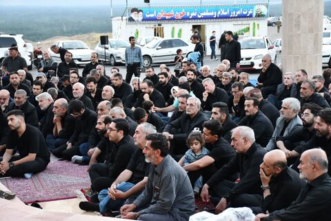 تصاویر/ مراسم عصر تاسوعای حسینی محرم الحرام در تپه شهدای گمنام خوی