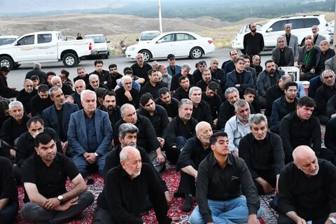 تصاویر/ مراسم عصر تاسوعای حسینی محرم الحرام در تپه شهدای گمنام خوی