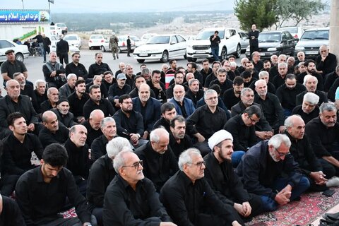 تصاویر/ مراسم عصر تاسوعای حسینی محرم الحرام در تپه شهدای گمنام خوی