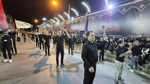 تصاویر مراسم شب عاشورا در شهرستان ماکو