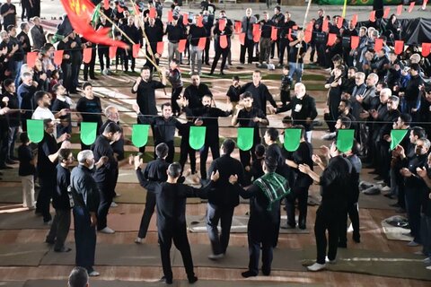 تصاویر مراسم شب عاشورا در شهرستان ماکو