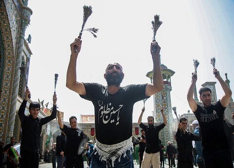 قم المقدسہ، حرم معصومہ قم (س) میں ماتمی دستوں کی پرسہ داری