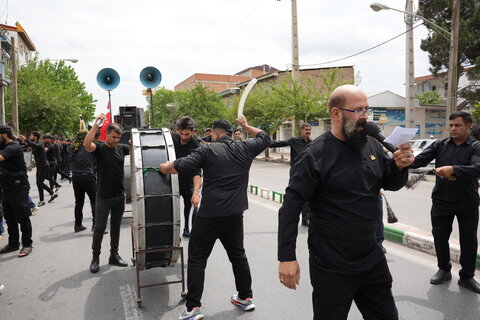 برپایی دسته عزاداری روز عاشورا در شهرستان آق قلا
