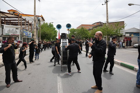 برپایی دسته عزاداری روز عاشورا در شهرستان آق قلا