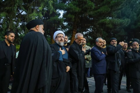 تصاویر | آیین عزاداری دستجات حسینی در استانداری آذربایجان شرقی