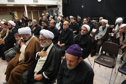 تصاویر/ مراسم عزاداری روز عاشورا در بیوت مراجع