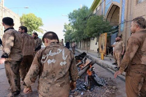 تصاویر عزاداری مردم خرم آباد