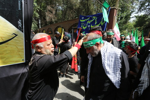 تصاویر / قافله عزا و حماسه رزمندگان اسلام اصفهان در روز عاشورای حسینی