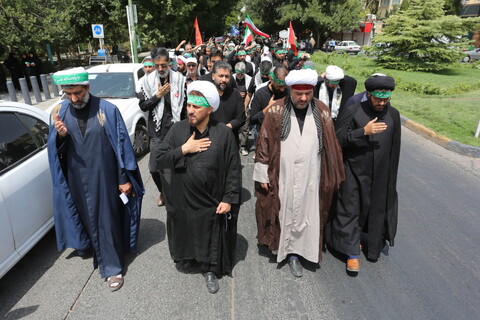 تصاویر / قافله عزا و حماسه رزمندگان اسلام اصفهان در روز عاشورای حسینی