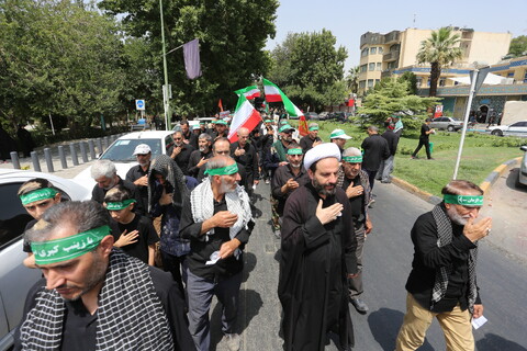 تصاویر / قافله عزا و حماسه رزمندگان اسلام اصفهان در روز عاشورای حسینی