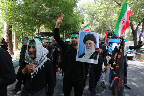 تصاویر / قافله عزا و حماسه رزمندگان اسلام اصفهان در روز عاشورای حسینی