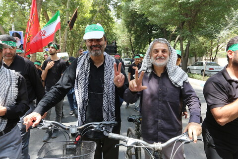 تصاویر / قافله عزا و حماسه رزمندگان اسلام اصفهان در روز عاشورای حسینی