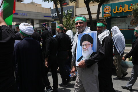 تصاویر / قافله عزا و حماسه رزمندگان اسلام اصفهان در روز عاشورای حسینی