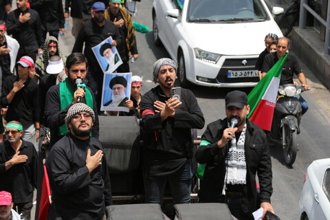 تصاویر / قافله عزا و حماسه رزمندگان اسلام اصفهان در روز عاشورای حسینی