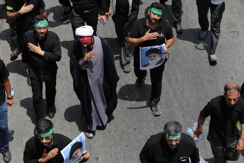 تصاویر / قافله عزا و حماسه رزمندگان اسلام اصفهان در روز عاشورای حسینی