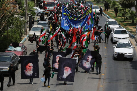 تصاویر / قافله عزا و حماسه رزمندگان اسلام اصفهان در روز عاشورای حسینی