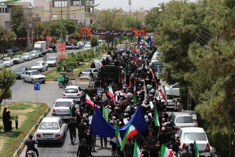 تصاویر / قافله عزا و حماسه رزمندگان اسلام اصفهان در روز عاشورای حسینی